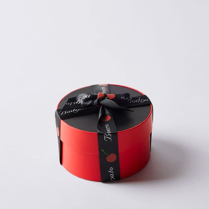 Bodrato Cioccolato ,Italian Chocolate Covered Grappa Dipped Cherry in a Hat Box - Beauty and Blossom