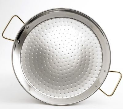 Garcima Stainless Steel Paella Pan (15 inches/ 38 cm) - Beauty and Blossom