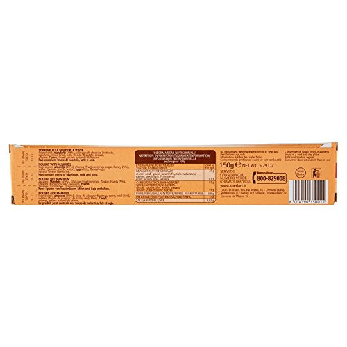 Sperlari Classic Hard Nougat Candy, Italian Torrone with Almonds, 5.29 Ounces...