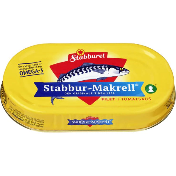 Stabburet Smoked Mackerel in Tomato Sauce (170g) - Wild-Caught & Delicious - Beauty and Blossom