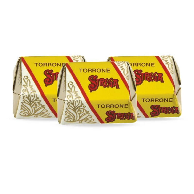 Strega Mini Hard Nougat, Torroncini Bottle, 350g - Beauty and Blossom