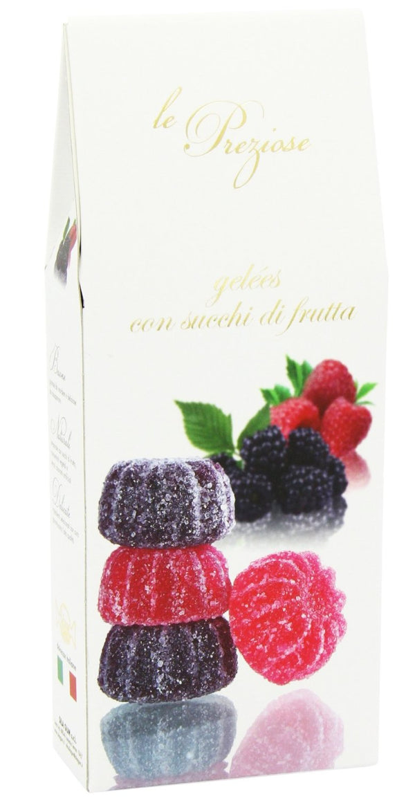 Le Preziose Italian Fruit Jelly Sweets with Fruit Juice 7.9oz (Blackberry & R... - Beauty and Blossom