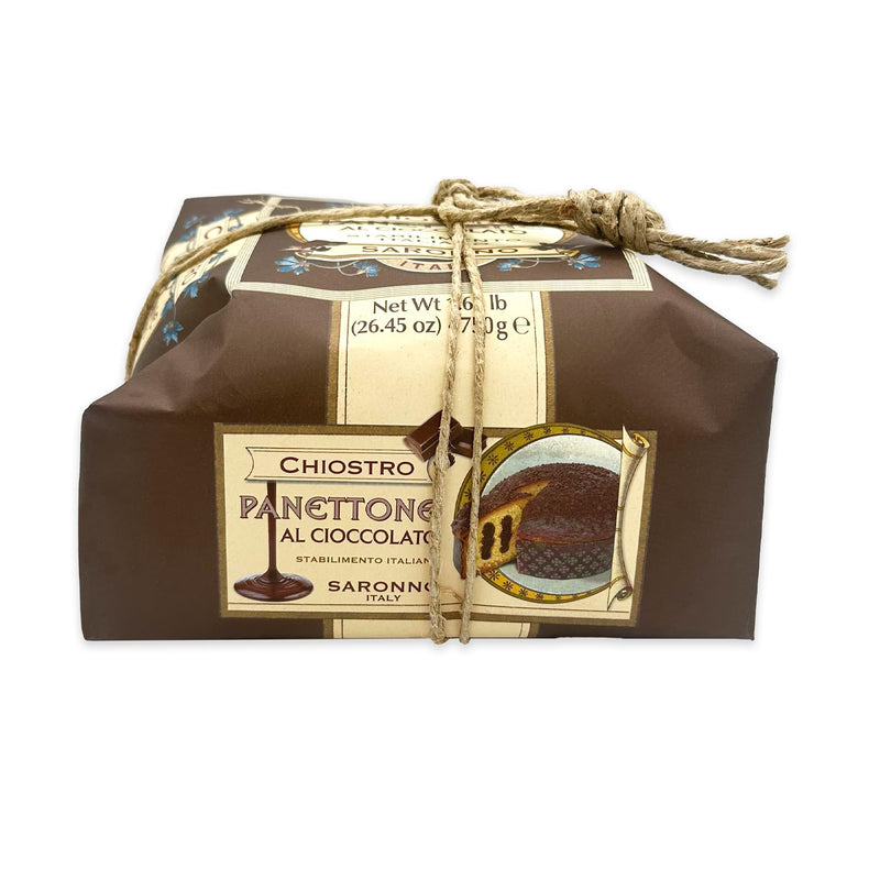 Chiostro di Saronno Panettone Chocolate Cream Dark Chocolate Flake Topping in...