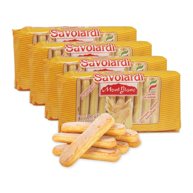 Savioardi, Mont Blanc Lady Fingers for Tiramisu, Old World Champagne Finger B... - Beauty and Blossom