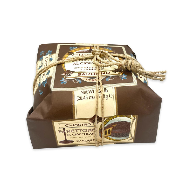 Chiostro di Saronno Panettone Chocolate Cream Dark Chocolate Flake Topping in...