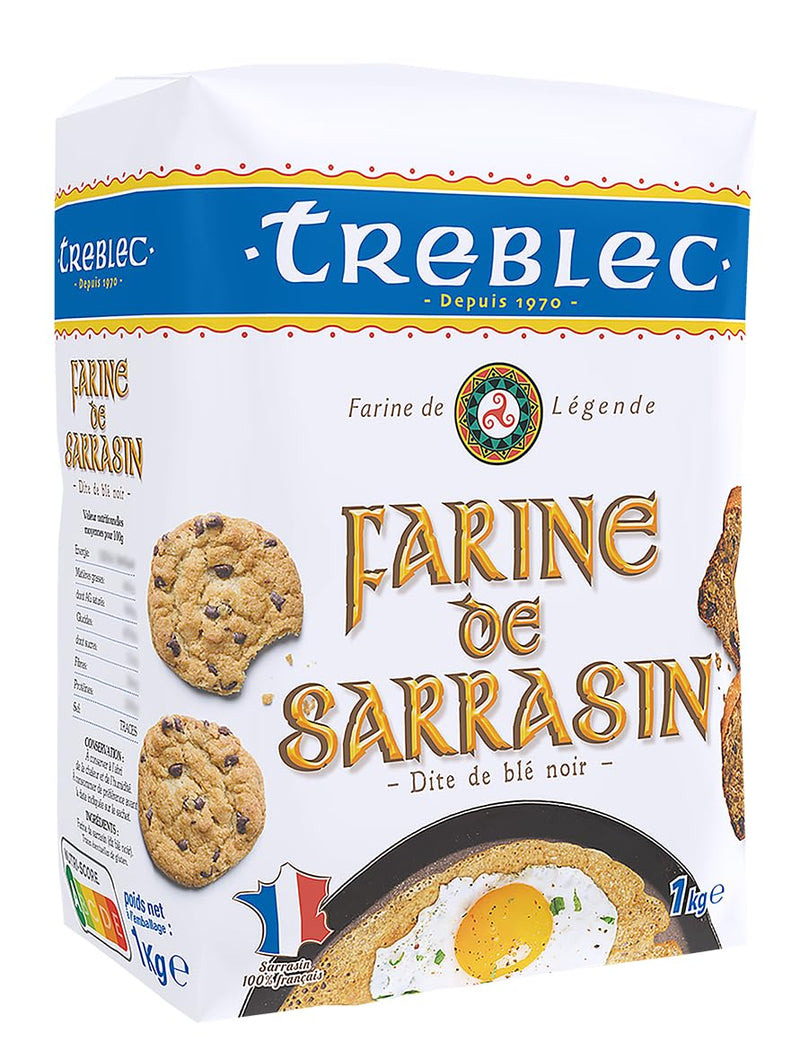 Treblec Farine de Sarrasin French Imported Buckwheat Flour, 2.2lbs - Beauty and Blossom