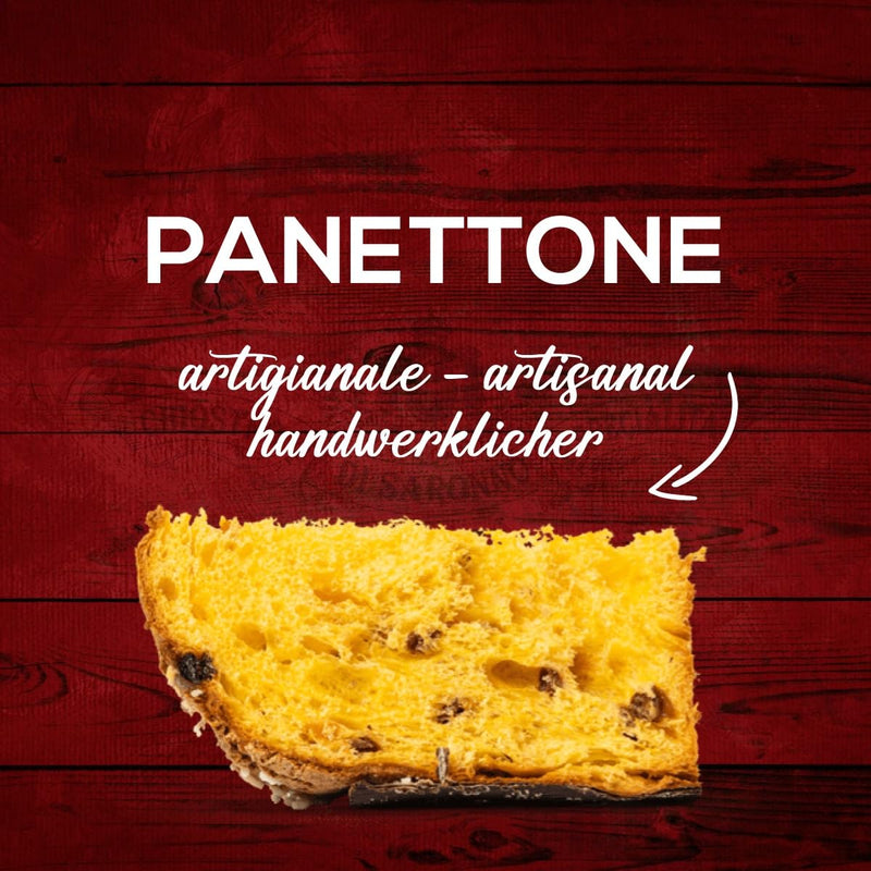 Chiostro Di Saronno Panettone Rustic Hand Wrapped (Marrons Glaces Chestnuts)