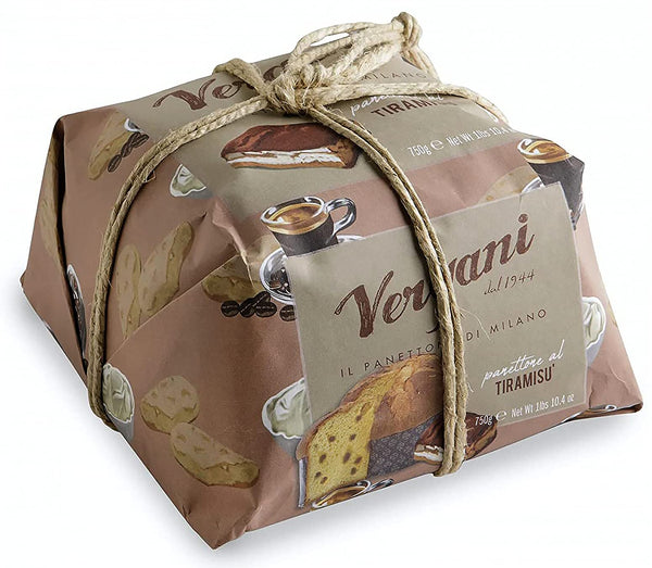 Vergani Italian Tiramisu Panettone Christmas Holiday Gift Cake, Hand Wrapped,...