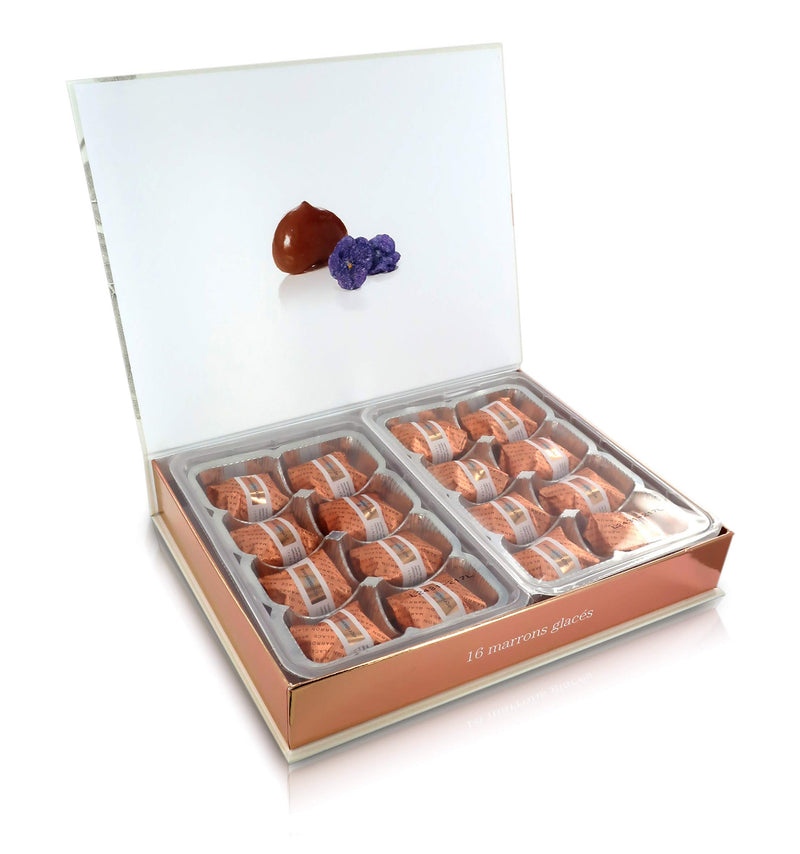 Agrimontana 16 Marron Glacés (Glazed Chestnuts) in Gift Box - Iginio Massari ... - Beauty and Blossom