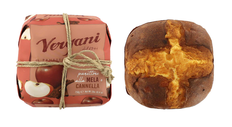 Apple and Cinnamon Panettone, Italian Recipe, Gourmet Line - 750g / 1lb 10.4oz