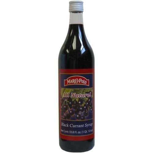 Marco Polo Black Currant Syrup 33.8floz - Beauty and Blossom