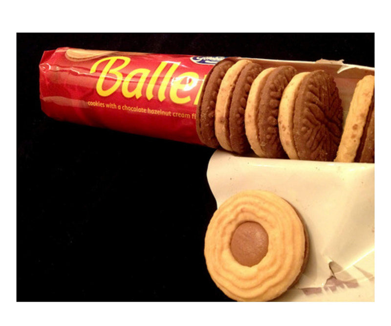Ballerina Swedish Cookies- Vanilla & Chocolate Cookies With Hazelnut Cream (Original) 6.7 ounce (Pack of 4)