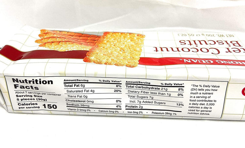 Khong Guan Butter Coconut Biscuits 200g (7.05 oz)
