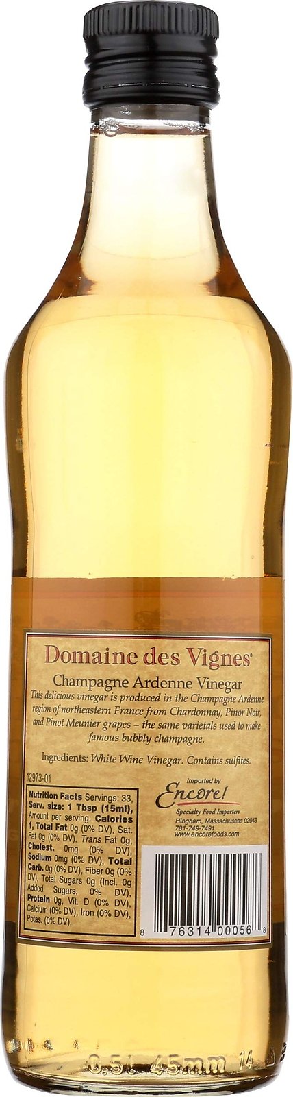 DOMAINE DES VIGNES Vinegar Grande Champagne, 16.9 FZ