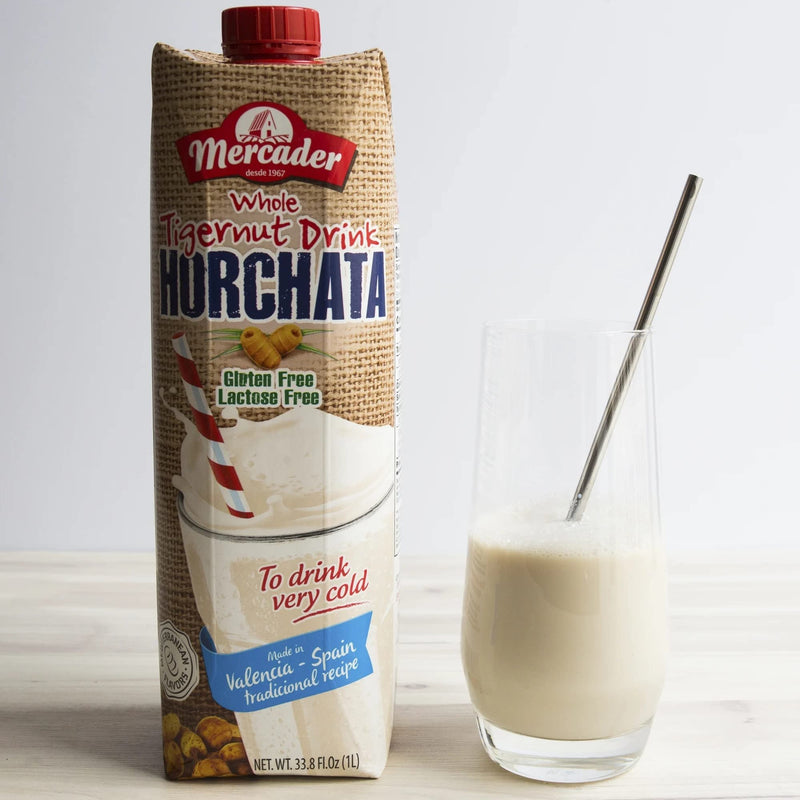 Mercader Whole Tigernut Drink Horchata milk Net.Wt 67.6 oz (2-pack) 2 Liters | Non Dairy | GlutenFree | Lactose Free | Shelf Stable (Pack of 2)