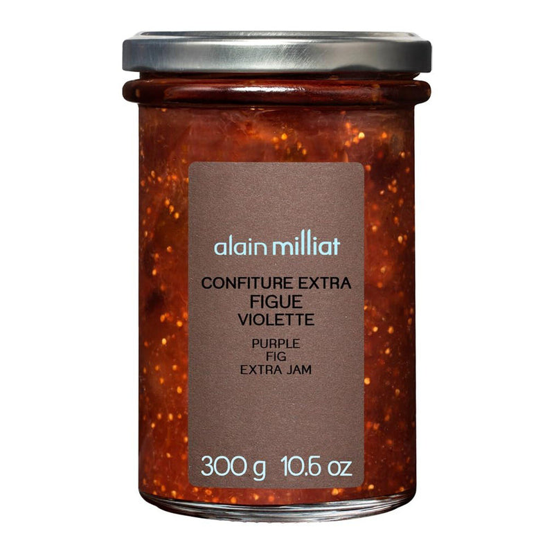 Alain Milliat Purple Fig Jam, 10.6 Oz, (One 300g Glass Jar) | GMO-Free | Impo...