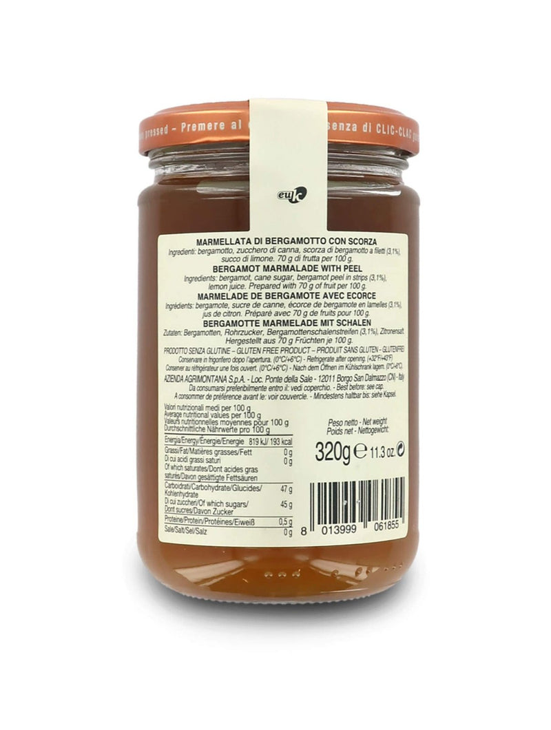 Agrimontana Bergamot Extra Jam, 320 Grams / 11.99 Ounces