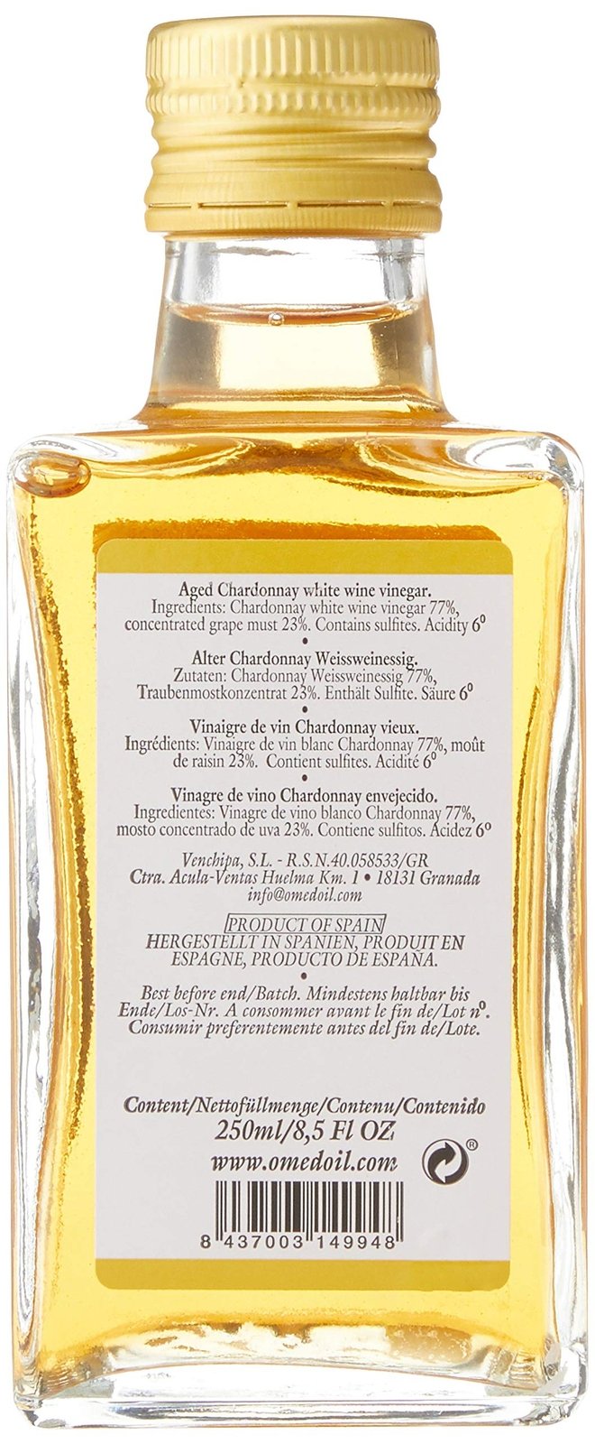 O-Med Chardonnay Vinegar - 250ml