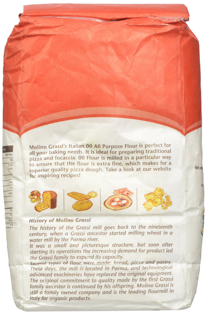 Italian 00 All Purpose Flour by Molino Grassi (2.2 pound)