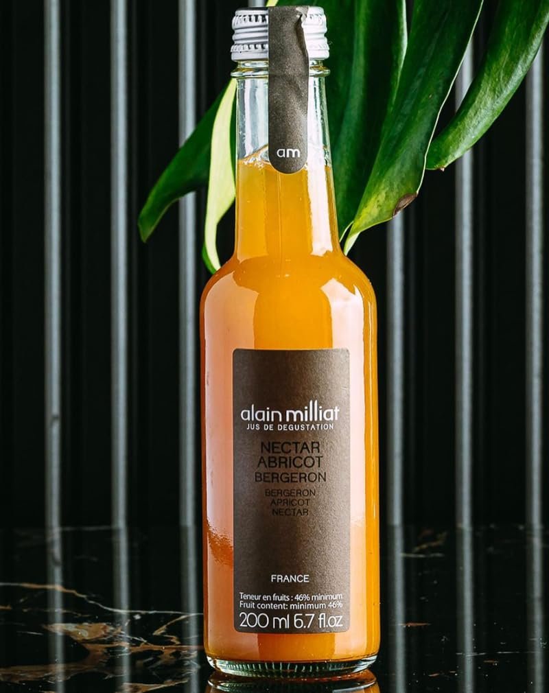 Alain Milliat Apricot Nectar, 6.8 Fl Oz (One 200ml Glass Bottle), 1