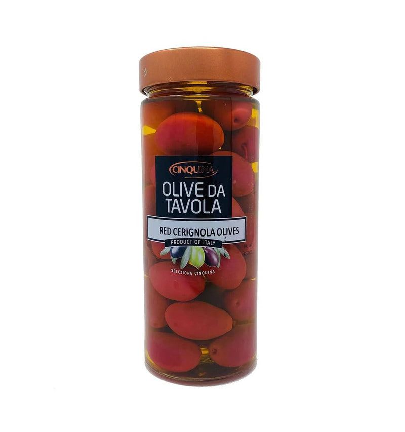 Table Olives, Red Cerignola Italian Olives, Product of Italy