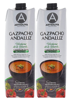 Arteoliva Gazpacho Andaluz with Extra Virgin Olive Oil - Verduras de la Huert...