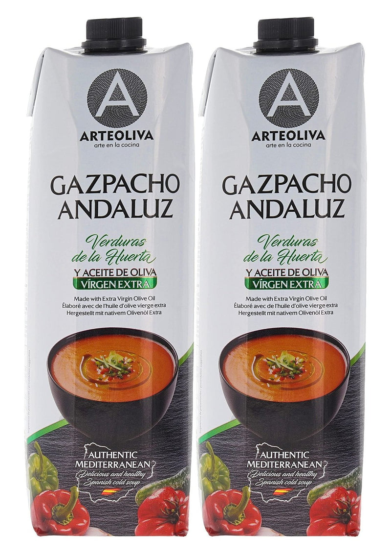 Arteoliva Gazpacho Andaluz with Extra Virgin Olive Oil - Verduras de la Huert...