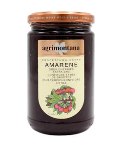 Agrimontana Sour Cherry Extra Jam, 350 Grams / 12.34 Ounces
