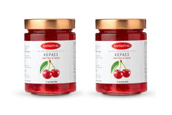 Sarantis, Greek Sour Cherry Fruit Sweet in Syrup, 16 oz (Pack of 2) - Beauty and Blossom