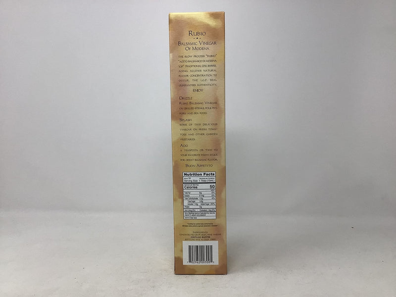 Rubio IGP 12-Year Aged Balsamic Vinegar of Modena 8.5oz