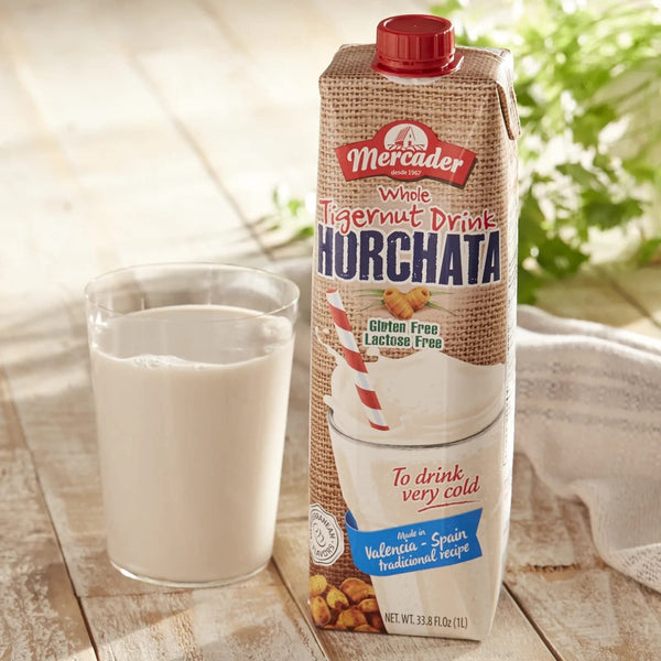 Mercader Whole Tigernut Drink Horchata milk Net.Wt 67.6 oz (2-pack) 2 Liters | Non Dairy | GlutenFree | Lactose Free | Shelf Stable (Pack of 2) - Beauty and Blossom