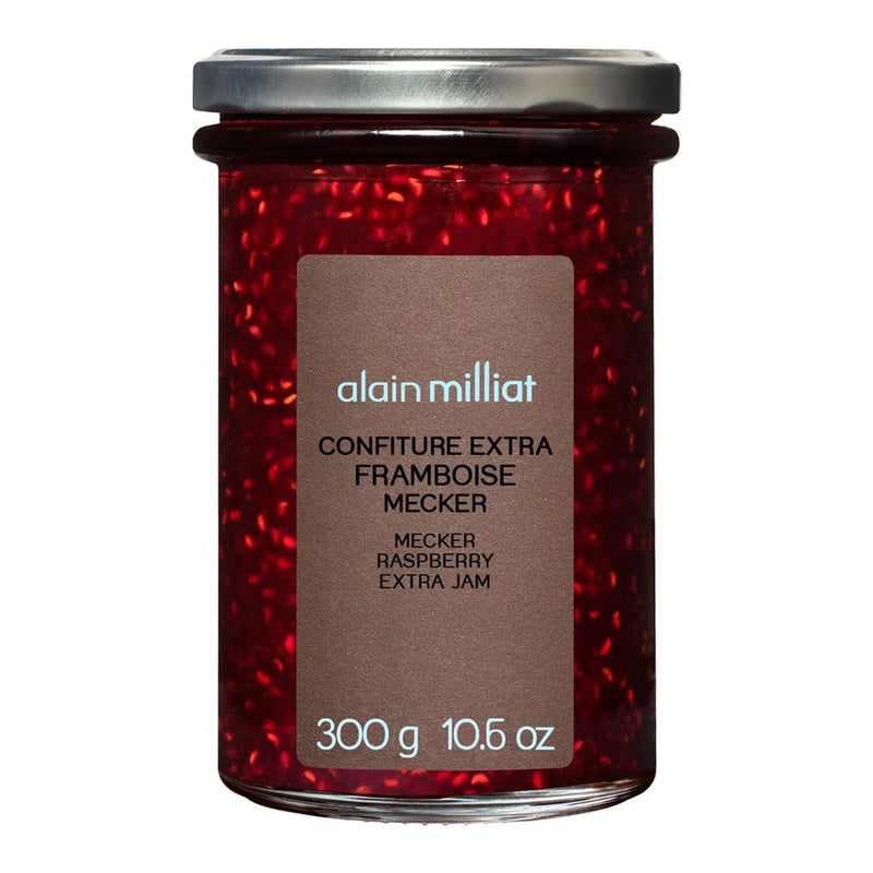 Alain Milliat Mecker Raspberry Jam, 10.6 Oz (One 300g Glass Jar)