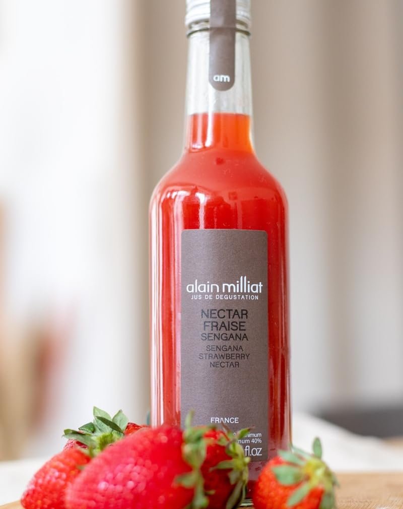 Alain Milliat Sengana Strawberry Nectar In Glass Bottle, 200 ml
