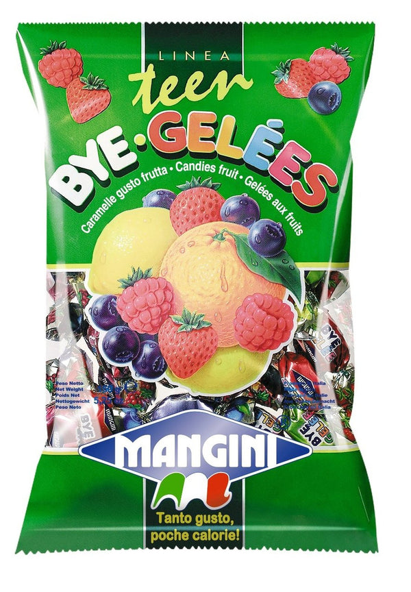 Mangini, Italian Mini Fruit Jelly Candy (Bye Gele) 150g Bag (5 pcs) - Beauty and Blossom