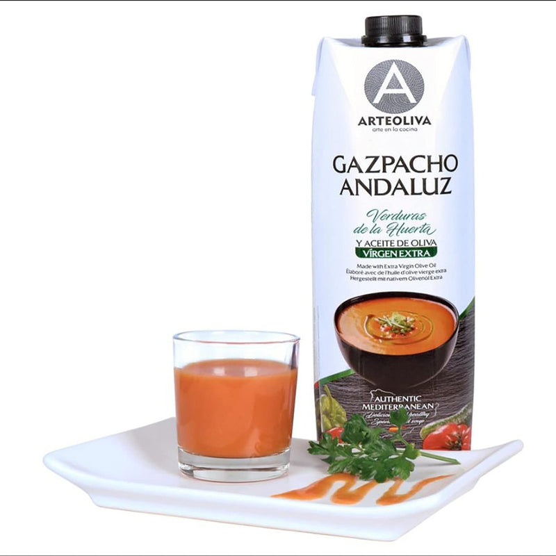 Arteoliva Gazpacho Andaluz with Extra Virgin Olive Oil - Verduras de la Huert...
