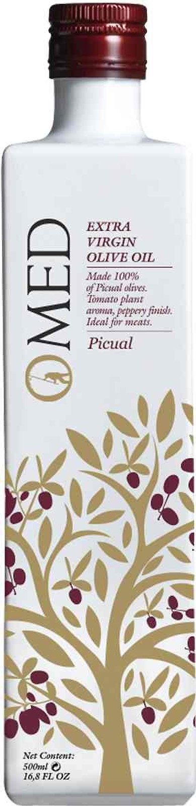 O-Med Picual Extra Virgin Olive Oil - Limited Edition Bottle - 500ml - Beauty and Blossom
