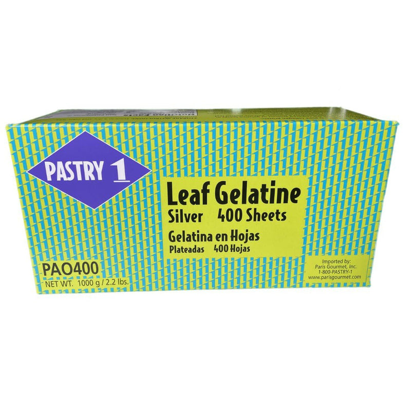 Gelatin Leaf Sheets - Silver - 1 box, 400 sheets