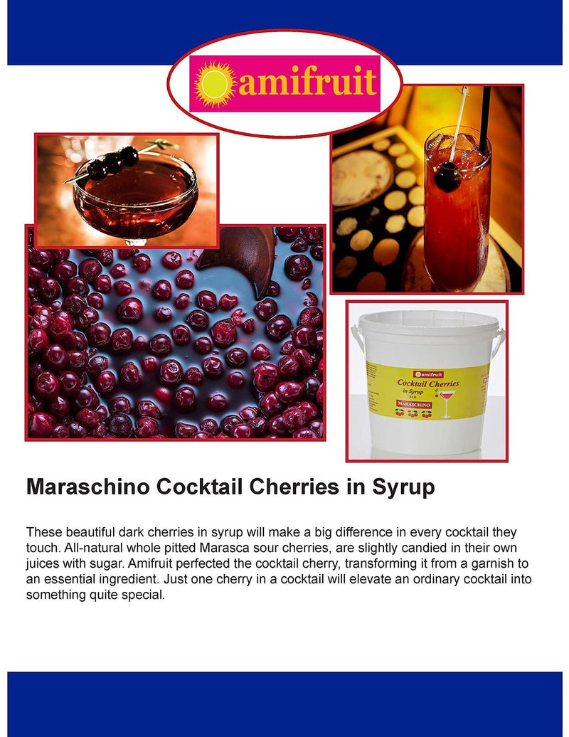 Amifruit Maraschino Premium Cocktail Cherries in Syrup