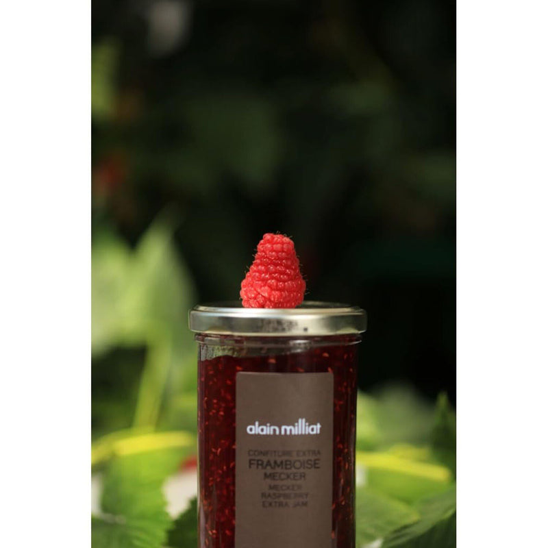 Alain Milliat Mecker Raspberry Jam, 10.6 Oz (One 300g Glass Jar)