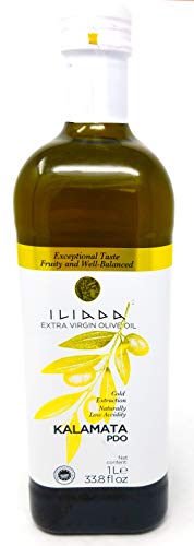 Iliada Kalamata PDO Extra Virgin Olive Oil First Cold Pressed - Direct From Greece - 1 Litre