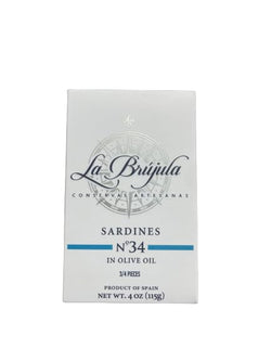 La Brujula Sardines In Olive Oil 3/4 Pieces