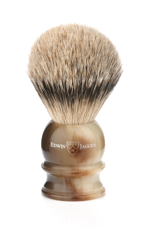 English Handmade Silver Tip Badger Shaving Brush (Medium) - Beauty and Blossom