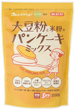 Mitake Orange Page Pancake mix of soybean flour and rice flour 200g x 6