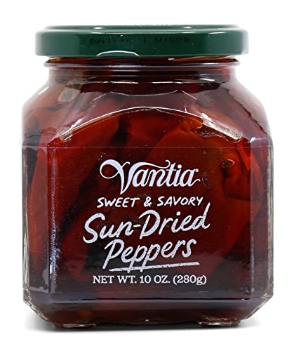Vantia Sweet & Savory Sun-dried Peppers Pack of 2 - 10 Ounce Containers