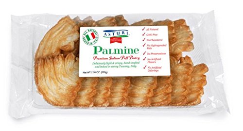 ASTURI, Palmine, Premium Italian Puff Pastry, 7.76 oz, Pack of 3