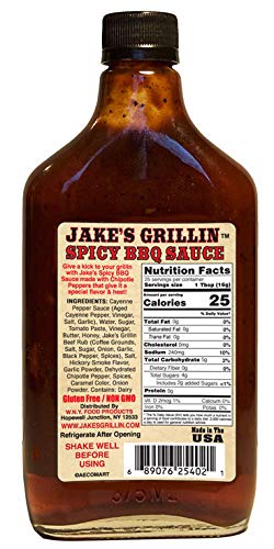 Jake’s Grillin Spicey BBQ Sauce - 16oz
