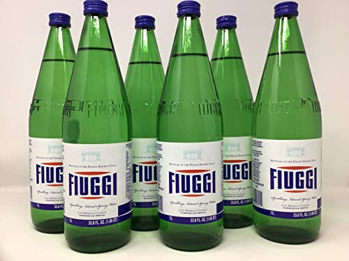 Fiuggi - Natural Mineral Water - 1 Liter (6 Glass Bottles) - Beauty and Blossom