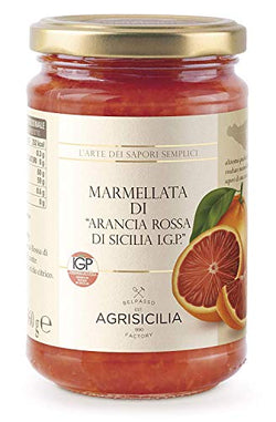 Agrisicilia Sicilian Jam and Marmalade 12.7oz Made in Italy (Sicilian Blood Orange, 2 Pack)