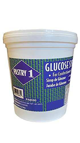 Pastry 1 Glucose Syrup 2.2lb. DE(dextrose equivalent) Rating Of 45-49. GMO Free, Trans Fat Free Liquid Glucose In A Resealable Plastic Pail. Glucose