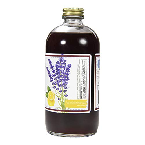 Wood Stove Products All Natural Blueberry & Lavender Cocktail Syrup, 16 oz - Beauty and Blossom